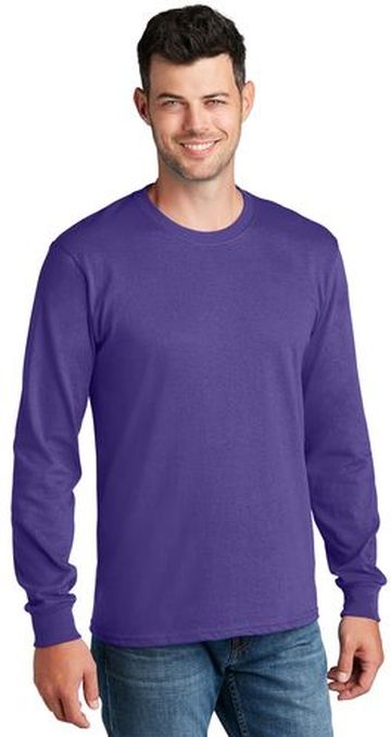 Port & Company Adult Unisex 5.4-ounce, 100% Cotton Long Sleeve Core T-Shirt